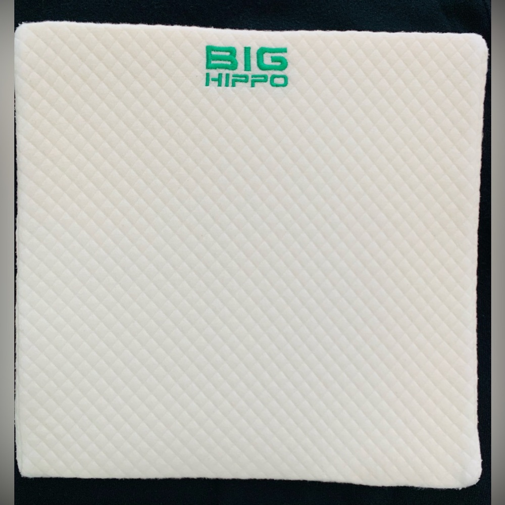Big Hippo Quilted Cushion Wedge Pillow 3”